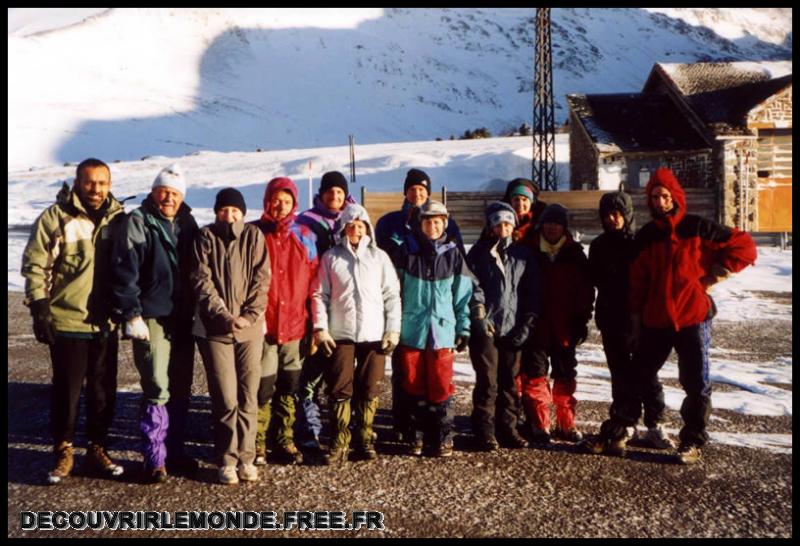 2004 01 21 Tempete A Puymorens Refuge Besines/images/L Equipe Du WE raquette A Puymorens	